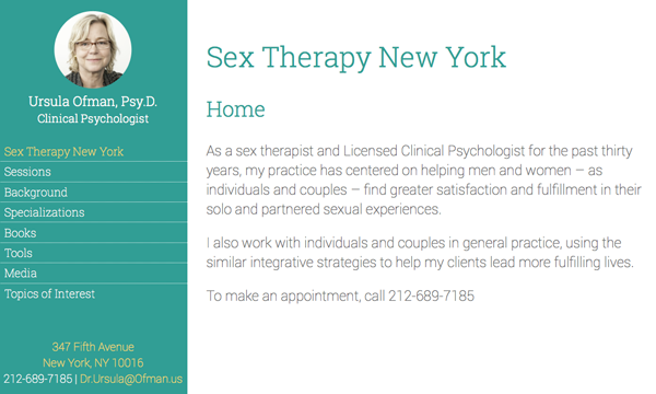 Sex Therapy New York